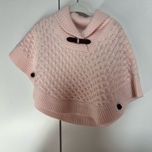 Janie and Jack pink poncho